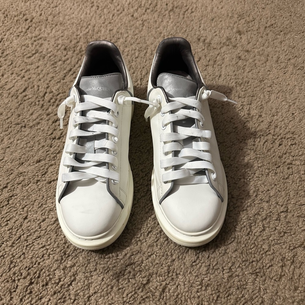 Alexander McQueen white reflective.